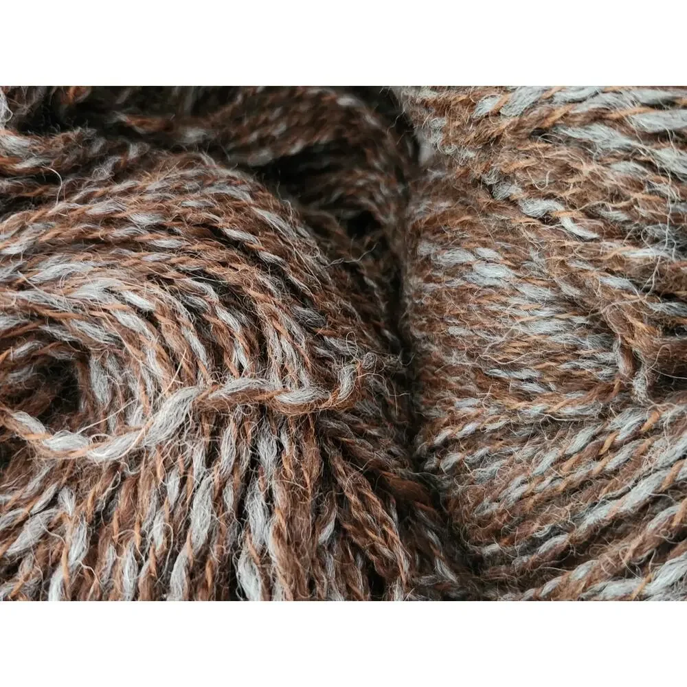 Robin Turner Peruvian Tweed Yarn Lot Alpaca DK Brown Blue Ridge 600 Yds Skeins